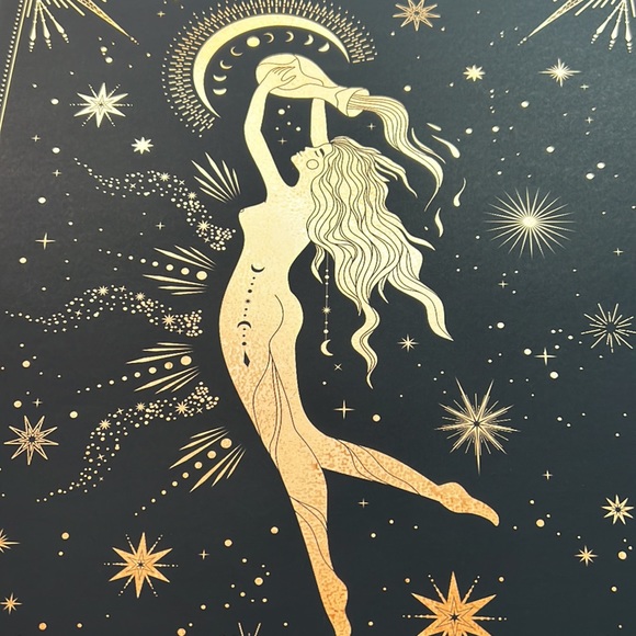 Aquarius Wall Art Celestial Zodiac Horoscope Illustration Print Poster Unframed - Picture 8 of 16